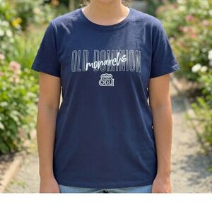 Rivalry Threads Old Dominion Monarchs ODU Navy Blue Graphic T-Shirt Womens